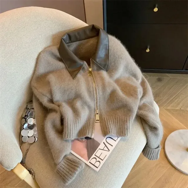 Vintage Brown Hooded Sweater